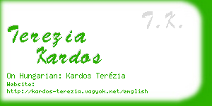 terezia kardos business card
